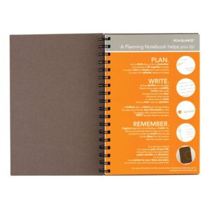 AT-A-GLANCE PLAN.WRITE.REMEMBER. 80620330 Planning Notebook Two Days Per Page, 6 x 9, Gray