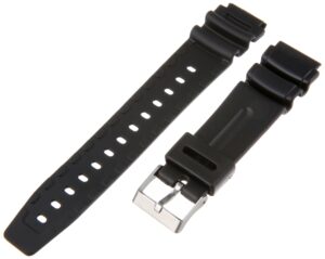 timex men's q7b723 resin performance sport 19mm black replacement watchband