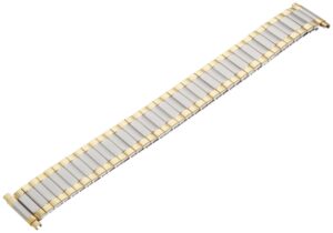 timex men's q7b744 two-tone stainless steel expansion 16-20mm replacement watchband