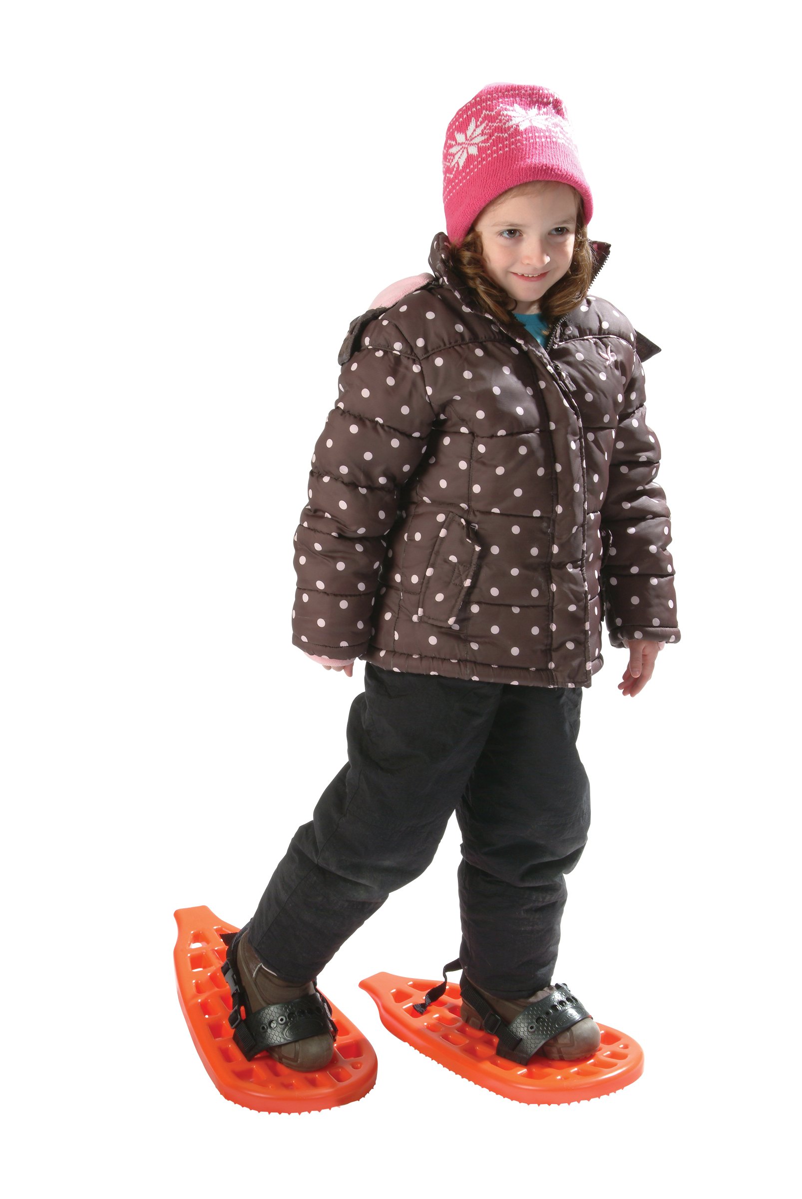 Emsco Group 1127 ESP SNO Dogs Kid's Poly Snowshoes-for Beginners Snoeshoes, Orange