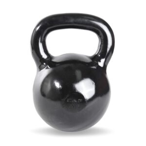 cap barbell black powder coated cast iron kettlebell, 60 lb