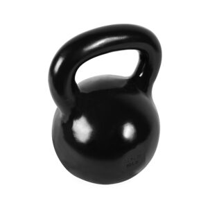 CAP Barbell Black Powder Coated Cast Iron Kettlebell, 60 lb