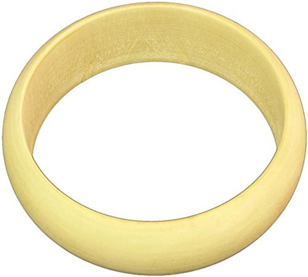 DIYBangles BRRE019 1-Inch Dome Exterior Unfinished Bangle Bracelet, Large