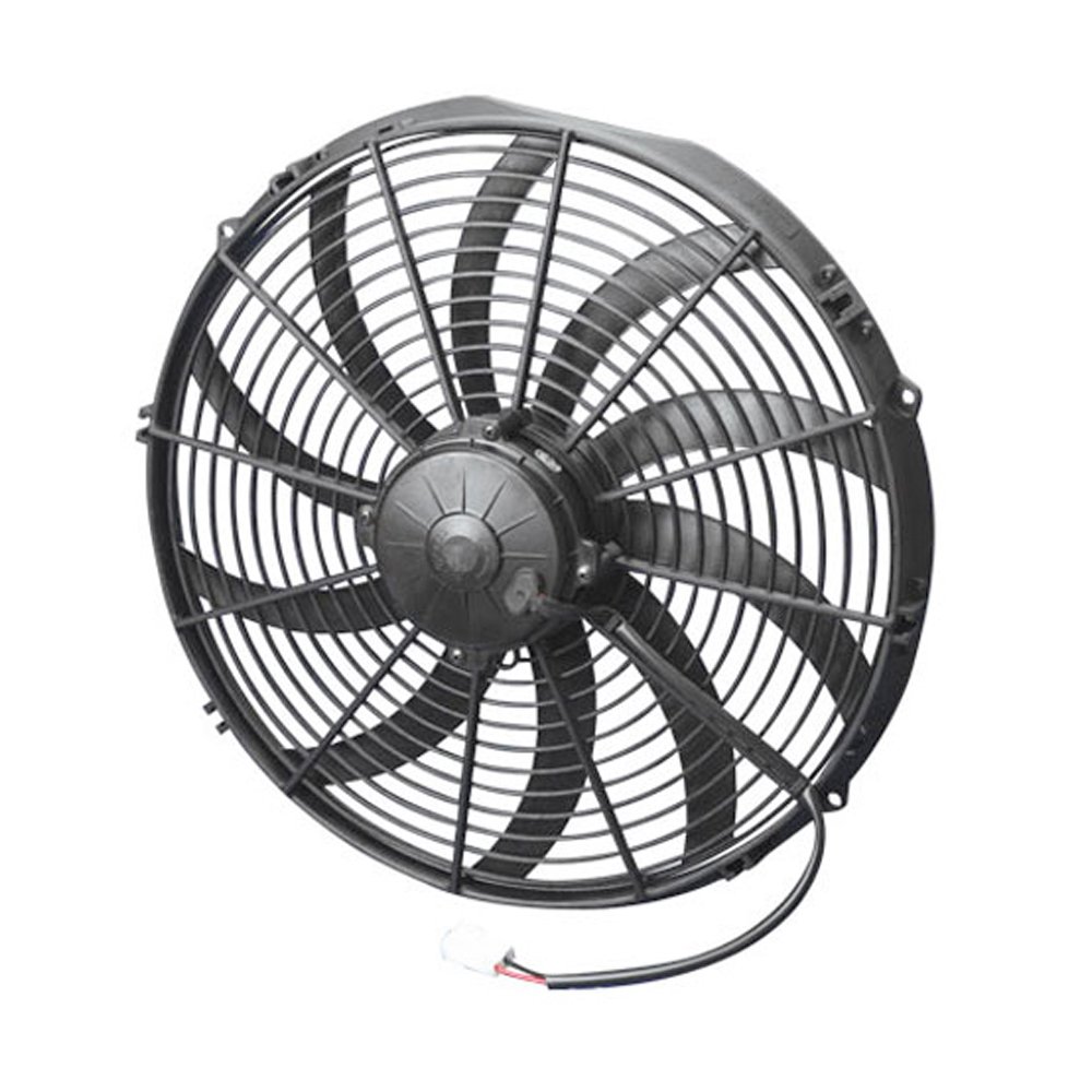 Spal 30102049 16" Curved Blade Performance Fan , Black