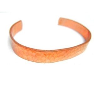 Pure Solid Copper Bracelet Made in USA in Hammered Design