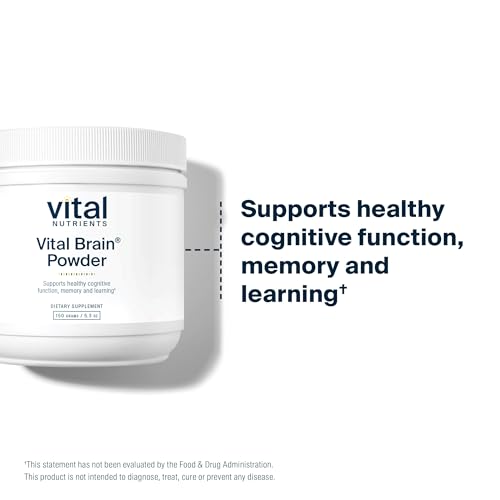 Vital Nutrients - Vital Brain Powder - Support for Brain Health and Cognitive Function - Vegetarian - Unflavored - 150 Grams