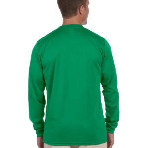 Augusta Sportswear Mens Wicking Long Sleeve T-shirt, Kelly, Large US