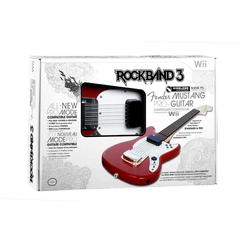 Rock Band 3 Wireless Fender Mustang PRO-Guitar Controller for Wii