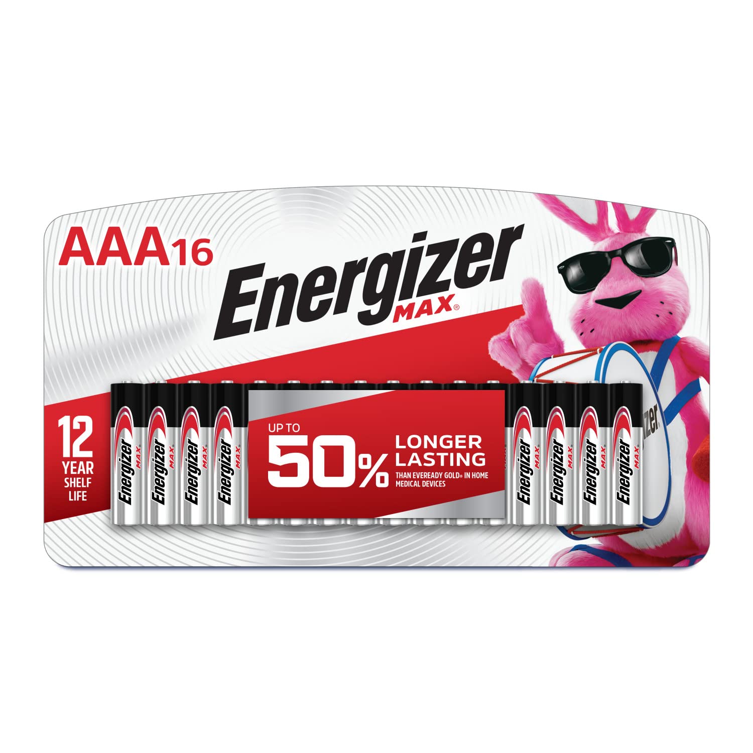 Energizer AAA Batteries, Max Triple A Alkaline, 16 Count