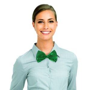 Windy City Novelties - St. Patrick’s Day Sequin Bow Tie | St. Patrick’s Day Party Supplies Leprechaun Costume Party Cosplay