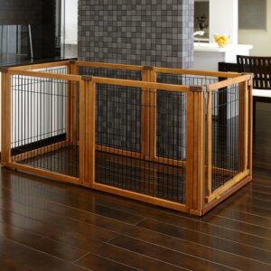 Richell 3-in-1 Convertible Elite Pet Gate, 6-Panel