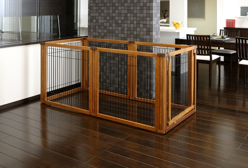 Richell 3-in-1 Convertible Elite Pet Gate, 6-Panel