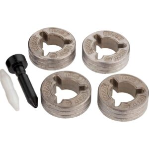 miller electric - 044750 - miller .035 soft-shelled cored u groove drive roll and guide tube kit for migmatic 300/300 dx mig arc welding power source (includes (1) intermediate guide and (1) inlet