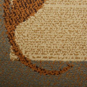 Home Dynamix Royalty Clover Modern Area Rug, Brown Multi, 5'2"x7'2" Rectangle