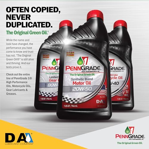 PENN GRADE 1, 71156, Monograde High Performance Oil SAE 50, 1 Quart (12 Pack)