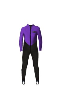 aeroskin kids full body suit (black/purple, kids-2)