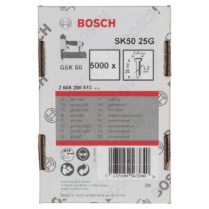 Bosch 2608200513 Finish Nails 25mm Galvanized 5000 Pcs