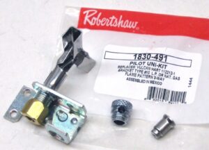 robertshaw 1830-491 pilot uni-kit, thermocouple bracket type 10 l.p or nat. gas flame pattern 3-way