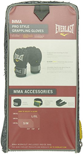 Everlast Pro Style Grappling Gloves Small/ Medium Black