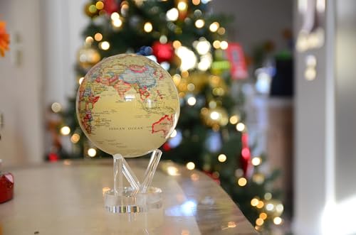 Political Map Yellow MOVA Globe 4.5"