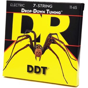 DR Handmade Strings DR DDT : Drop Down Tuning 7 St Ex Heavy Electric Guitar Strings (DDT7-11)