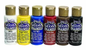 decoart dask269 americana gloss enamels primary sample pack