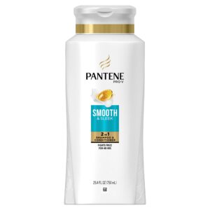 pantene pro-v smooth & sleek, shampoo & conditioner 25.4 oz