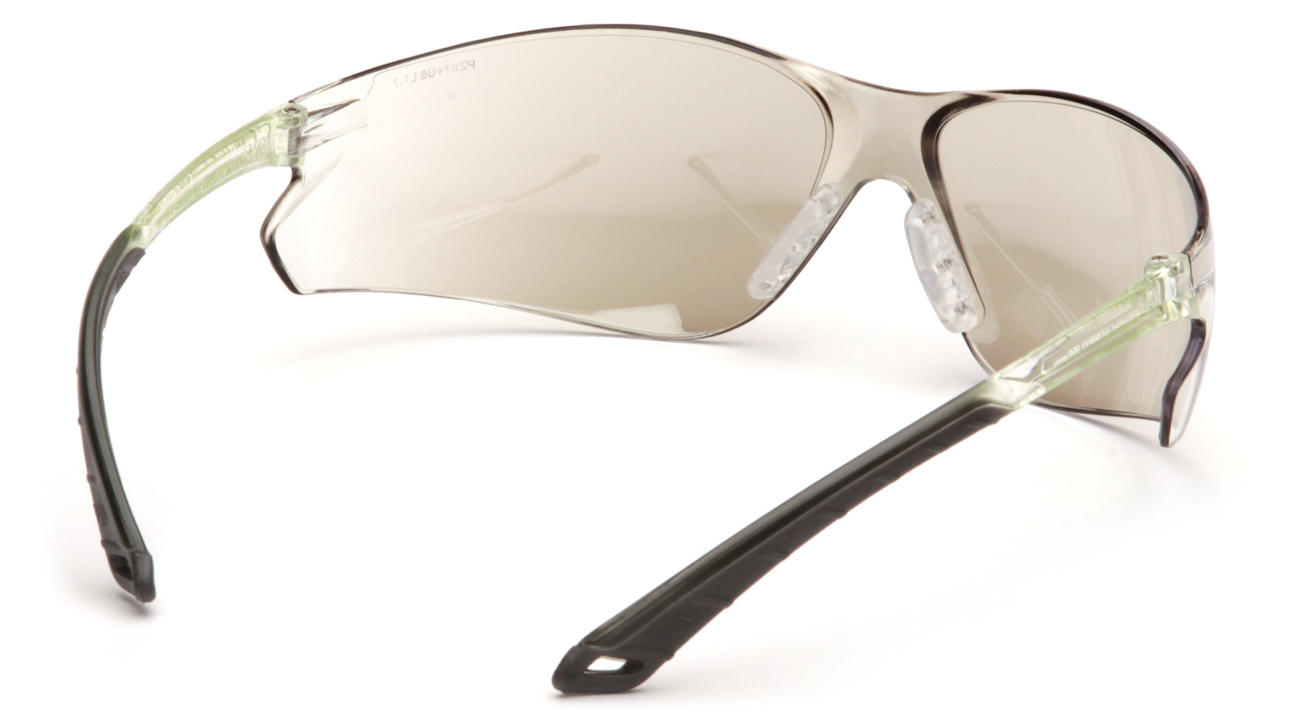 Pyramex Itek Safety Eyewear, Indoor/Outdoor Mirror Lens With Indoor/Outdoor Mirror Temples