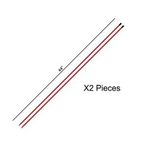 MVP Sport Golf Alignment Rods (MorodZ) Training Aid 2-Pack (Red)