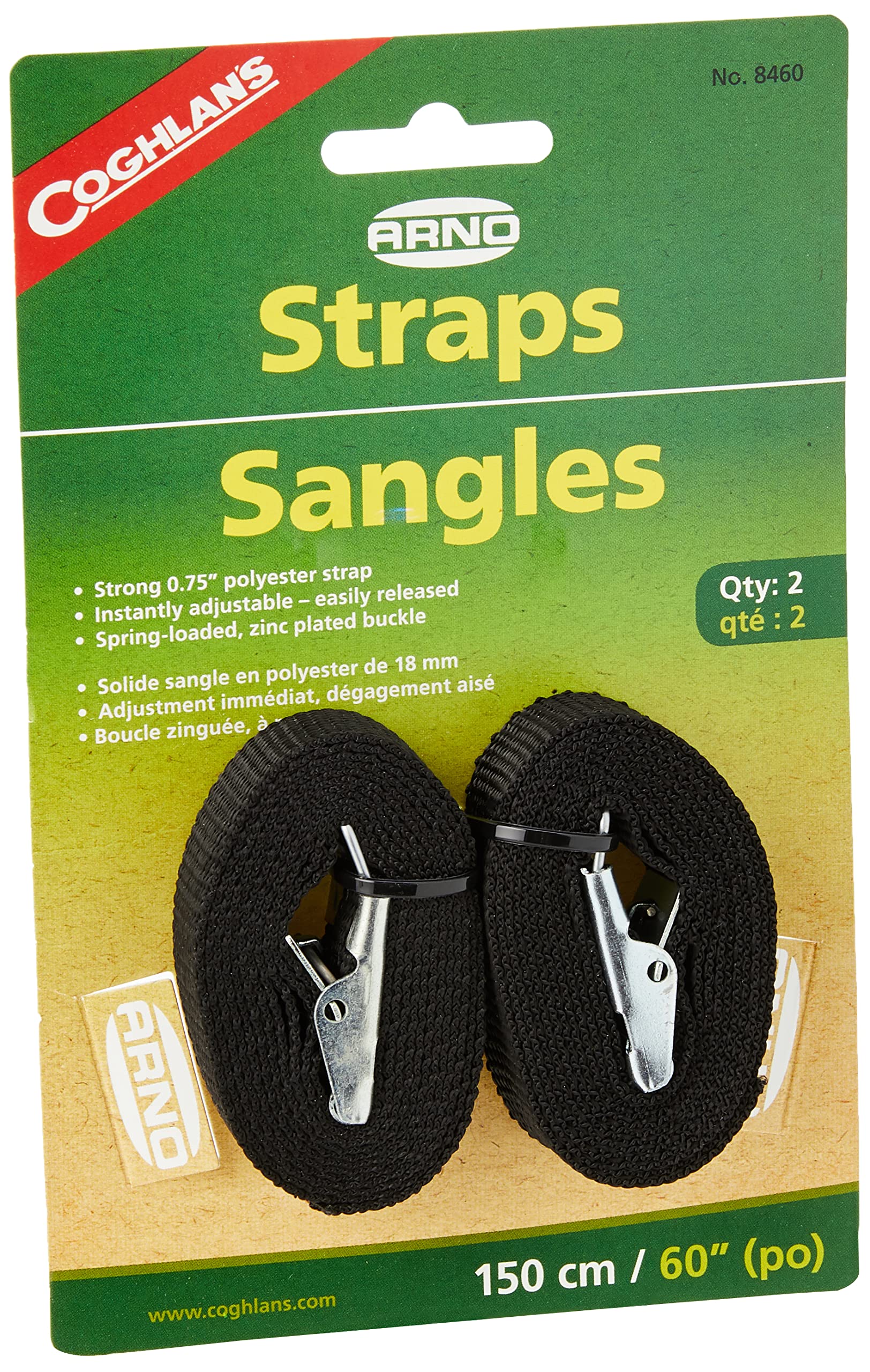 Coghlan's Arno Straps, 36-Inch, 2 pack, Multicolor