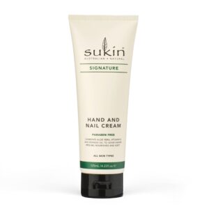 sukin - hand & nail cream, signature collection for dry hands, 4.23 fl oz 125 ml