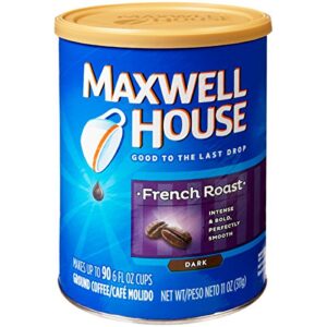 maxwell house french roast ground coffee (11oz jars, pack of 3)