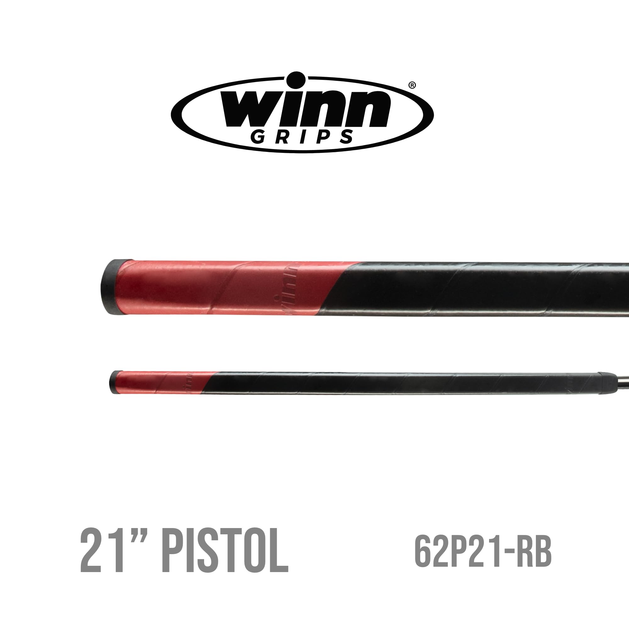 Winn 21-inch Putter Grip (Red/Black)