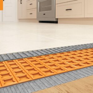 Schluter Ditra Uncoupling and Waterproofing Membrane for Ceramic and Stone Tile Installations - Interior Use, Polyethylene, 3.5mm Thickness - DITRA30M