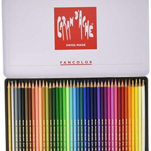 Caran d'Ache Fancolor Color Pencils, 40 Colors