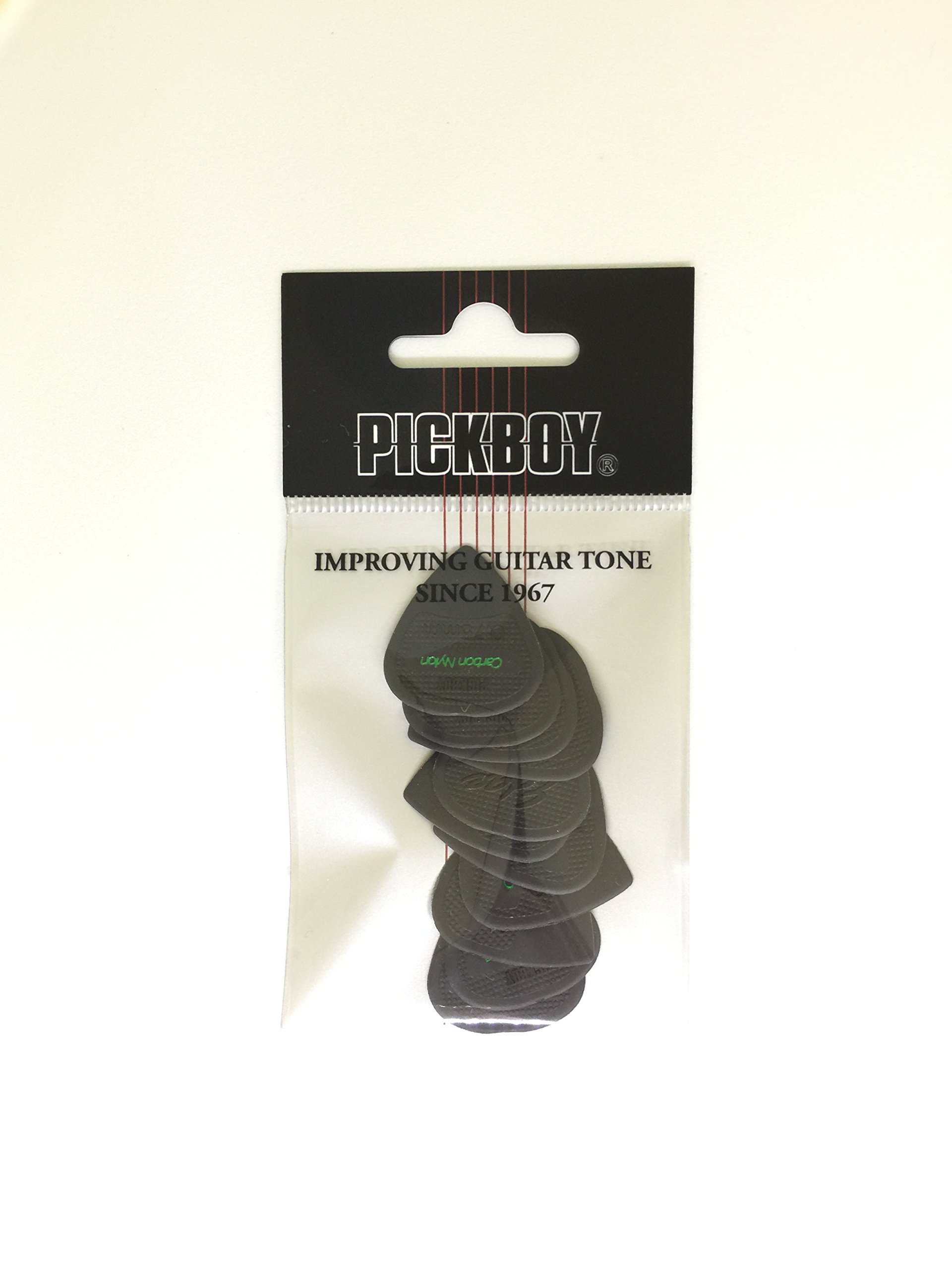 Pickboy Edge, Sharp Tip, Carbon/Nylon, 0.75mm, 10 picks