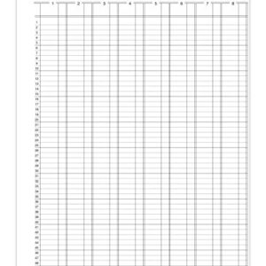 Silvine A4 Book Keeping Analysis Pad, 80 Pages Printed 'Analysis' 8 Columns - Ref A4A8,Grey