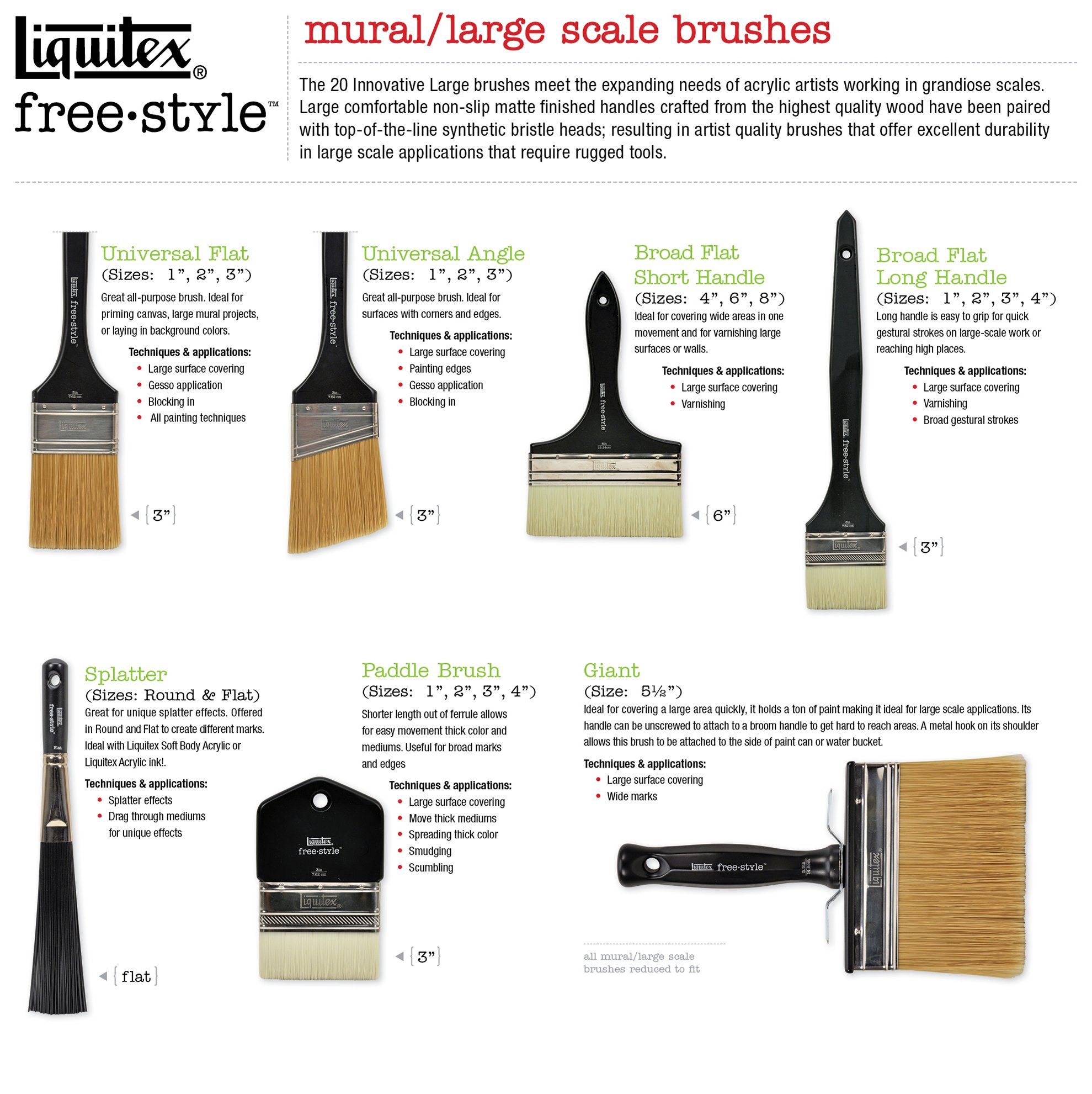 Liquitex Professional Freestyle Large Scale Brush, Giant 5.5-Inch