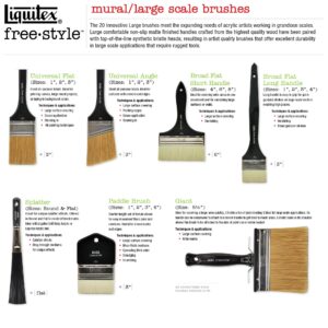 Liquitex 1300501 Professional Freestyle Large Scale Brush, Universal Angle 1-inch