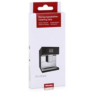 Miele Original Cleaning Tablets for Coffee Machines, Removes Oil and Residue, 10 Tablets