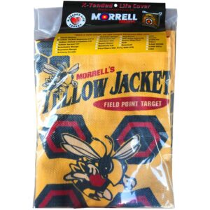 Morrell Yellow Jacket Supreme 3 Field Point Adult Archery Bag Target Replacement Cover with 2 Shooting Sides, 10 Bullseyes, and Carry Handle, Yellow