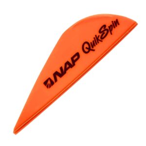 new archery products bow hunting shooting target practice quickspin plastic arrow fletching vanes 2 inch, pack of 36, orange