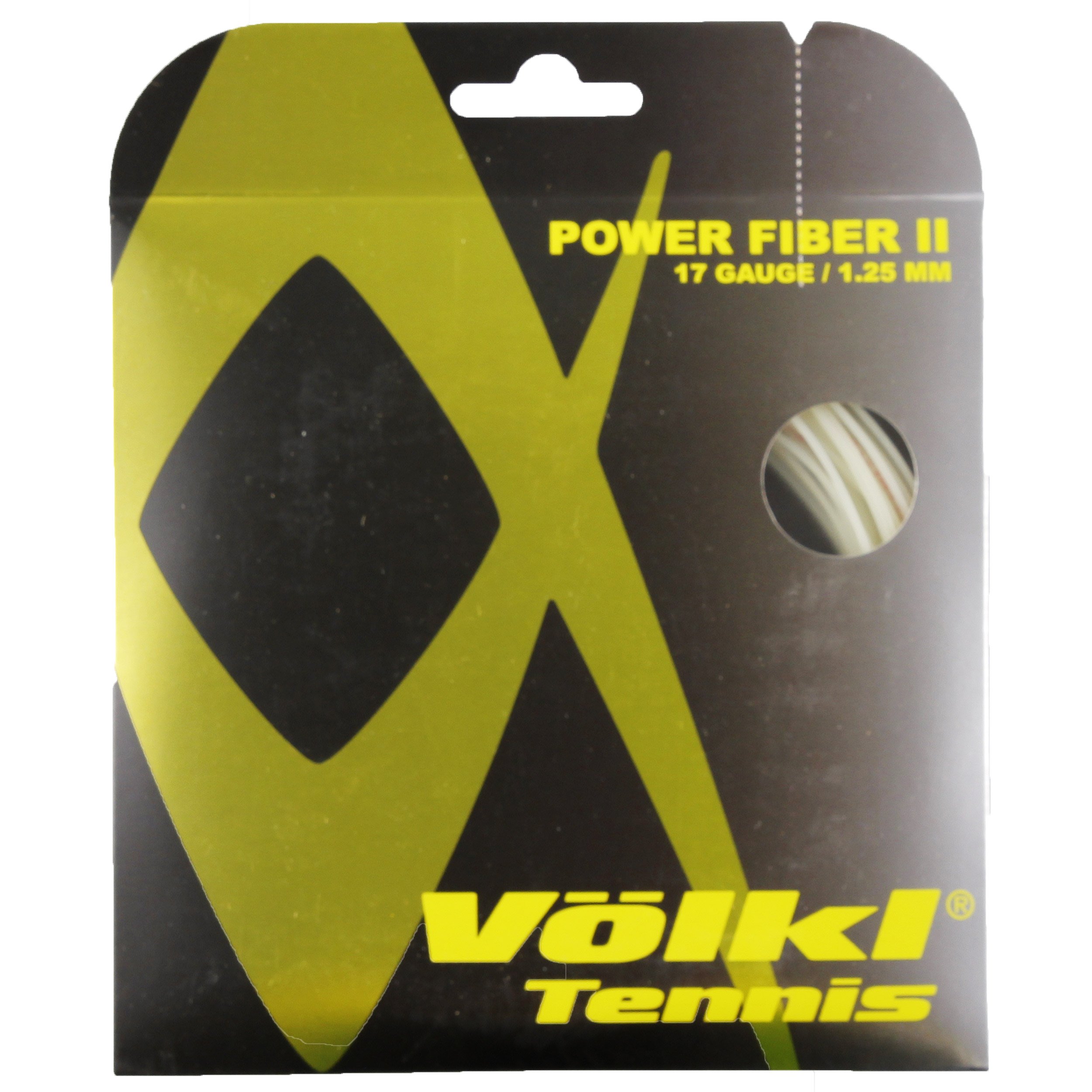 Volkl Power Fiber II | Tennis Racquet String | Power & Spin | Shock & Vibration Reduction