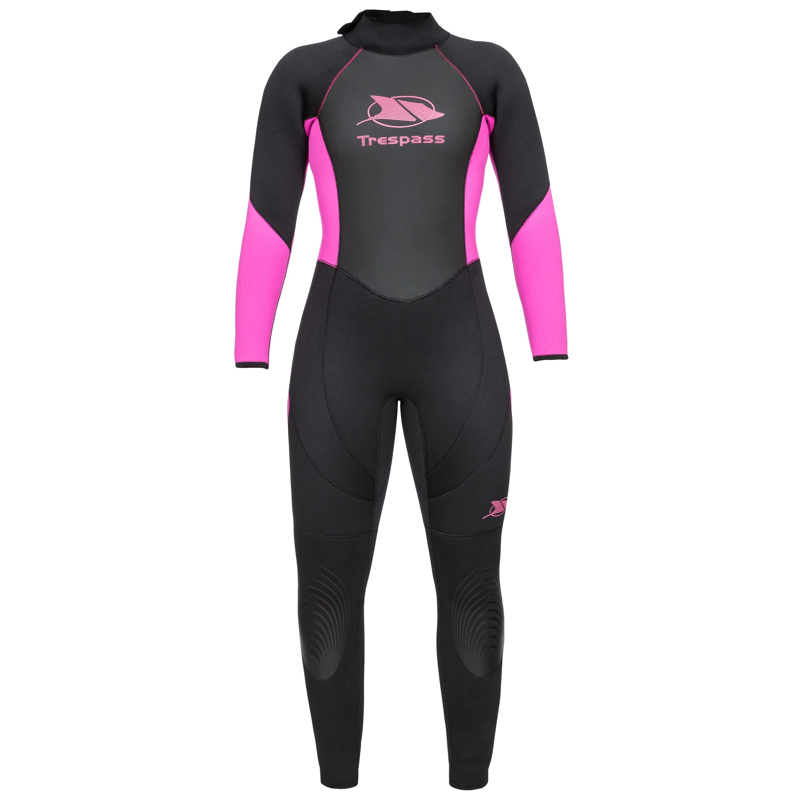 Trespass Aquaria Womens Neoprene Black Full Length Surf Swim Diving 5mm Wetsuit