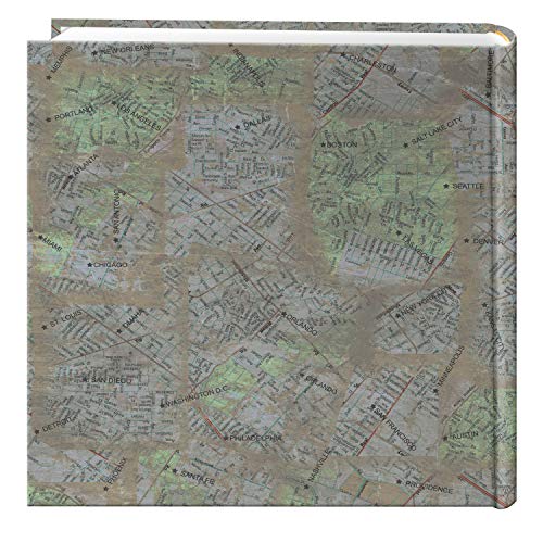 Pioneer Photo Albums DA-200MAP/CM 200-Pocket Photo Album with Printed Travel Design Cover, City Maps