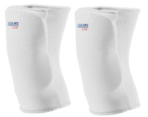 adams adult volleyball/basketball knee guard (medium, white)