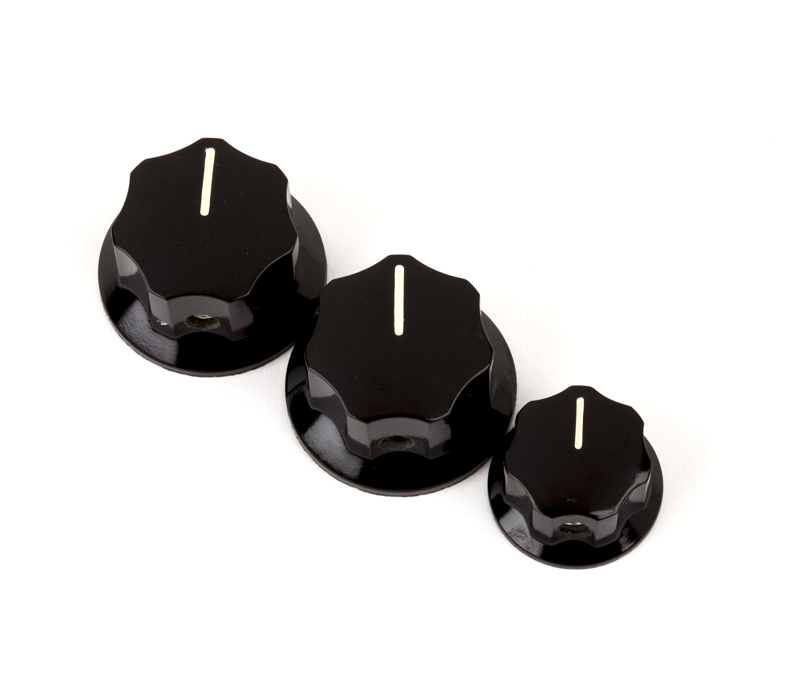 Fender Jazz Bass Knobs - Black