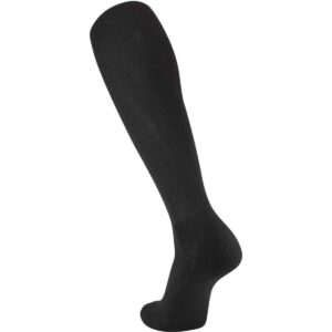 twin city senior all-sport solid color tube socks (medium) black