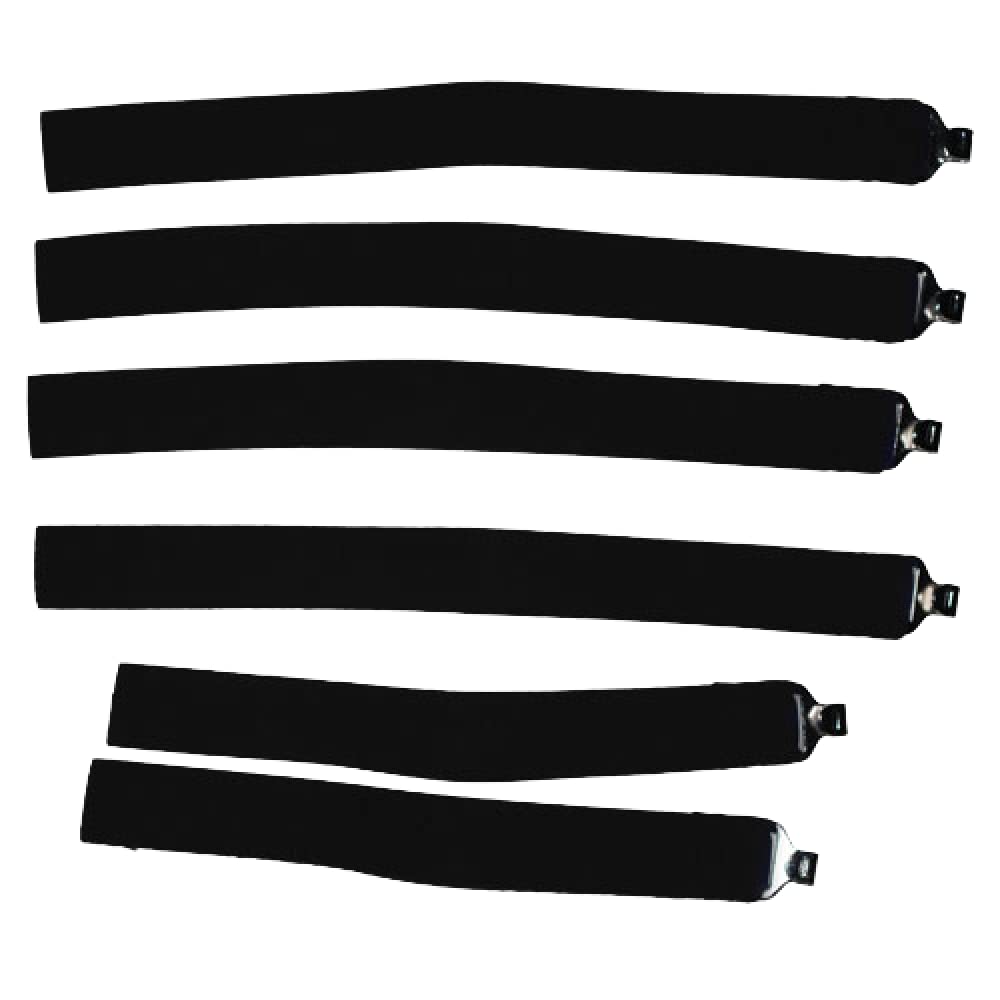 Rawlings | Catcher's Leg Guard Straps | Baseball/Softball | Set of 6 | Black