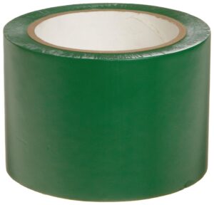 brady 58252 108' length, 3" width, b-725 vinyl tape, green color aisle marking tape